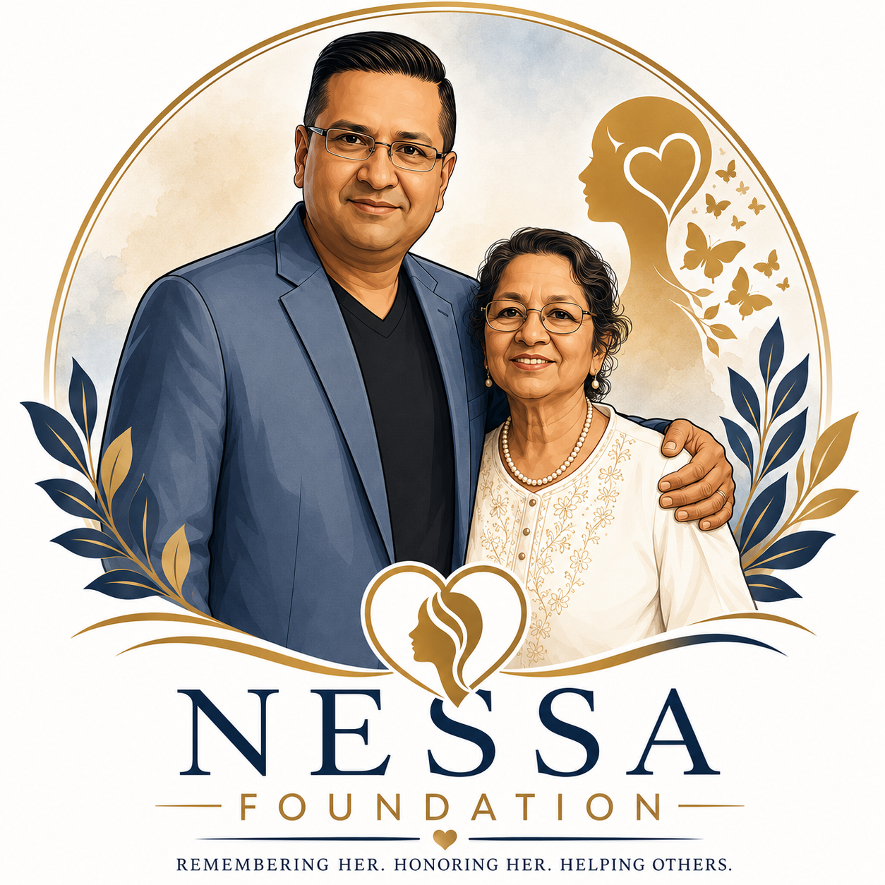 Nessa Gives memorial artwork